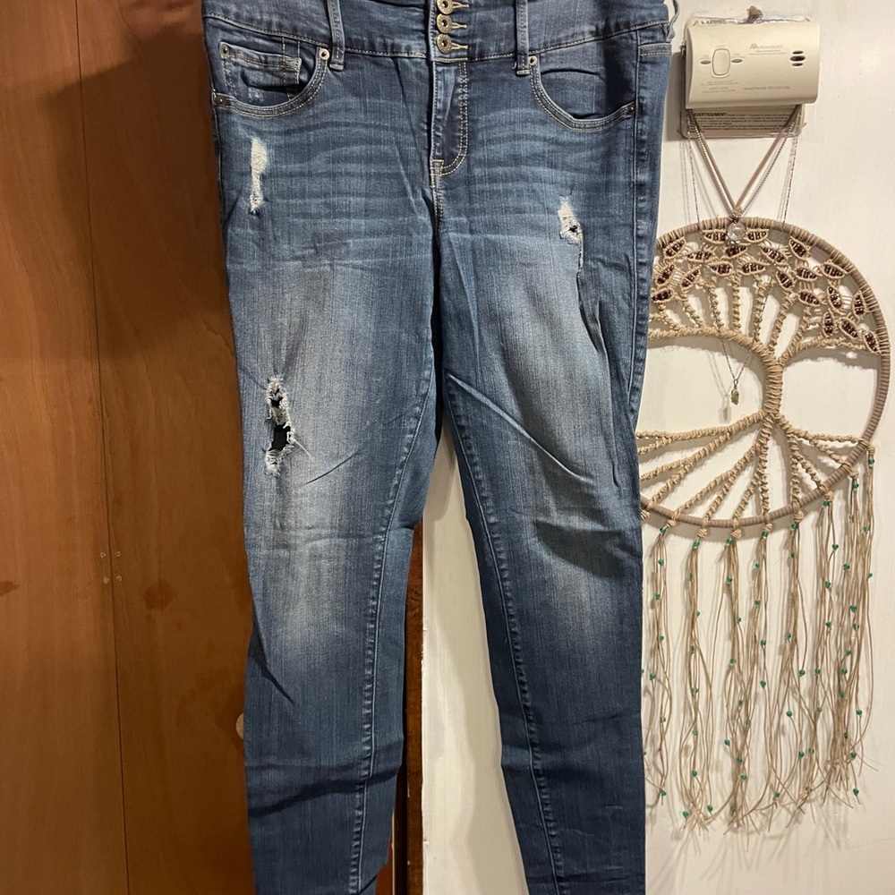 Torrid Light Blue Distressed Jeggings